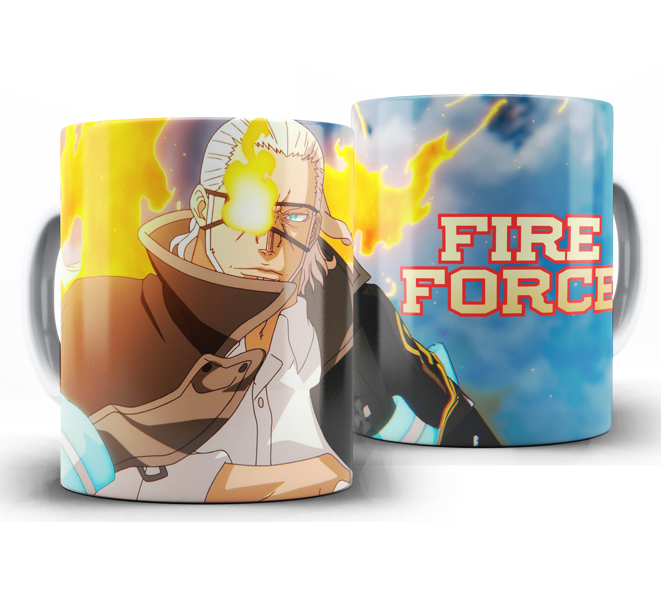 Caneca Anime - Fire force - Burns